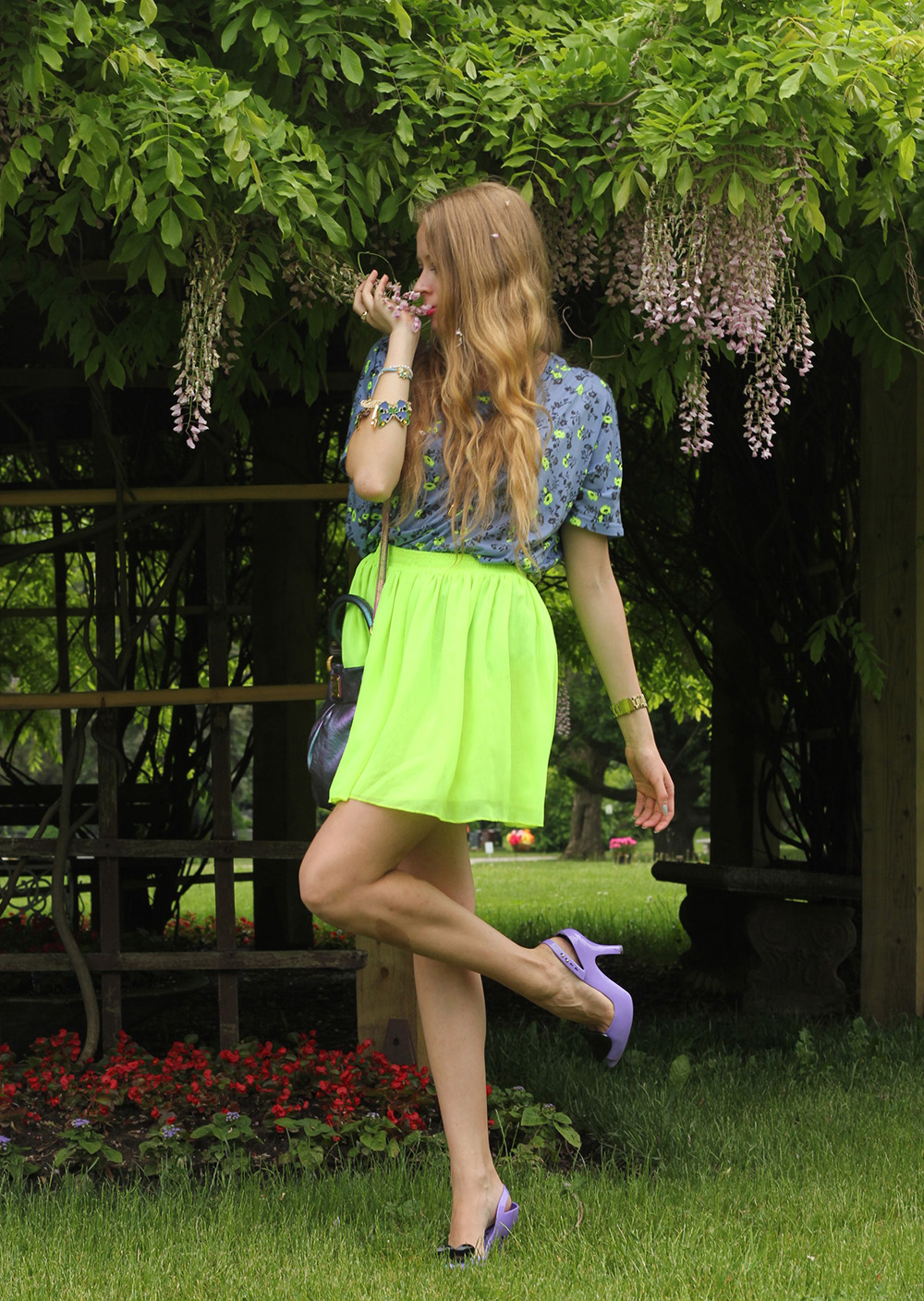 Nya Hw Skirt Verdant Green Aop Sp