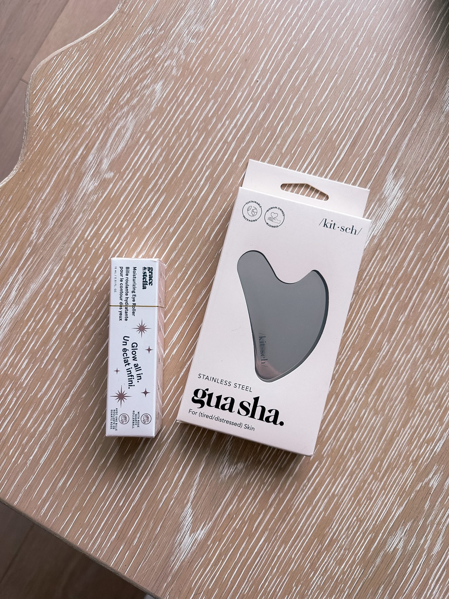 Using a Gua sha every morning was a huge part of my bridal skincare routine. It helps with lymphatic drainage and made my skin feel less puffy.